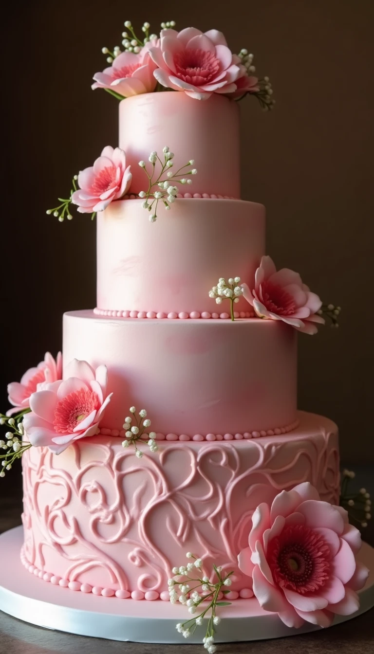Pink Wedding Cake Styles: From Rustic to Glamorous