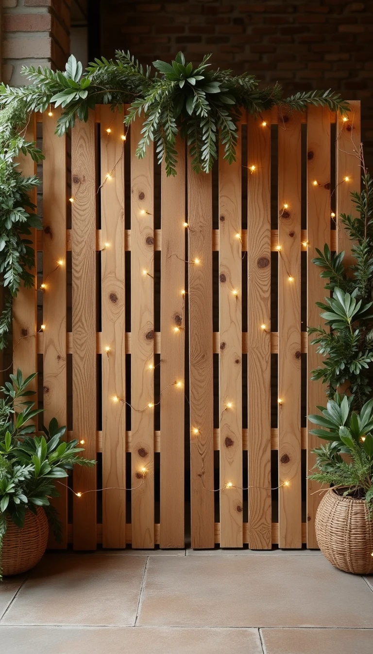 Rustic Charm: DIY Wedding Backdrop with Wood Pallets