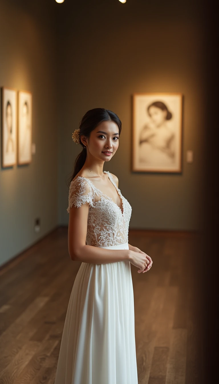 Art Gallery Elegance: A Sophisticated Small Intimate Wedding Idea