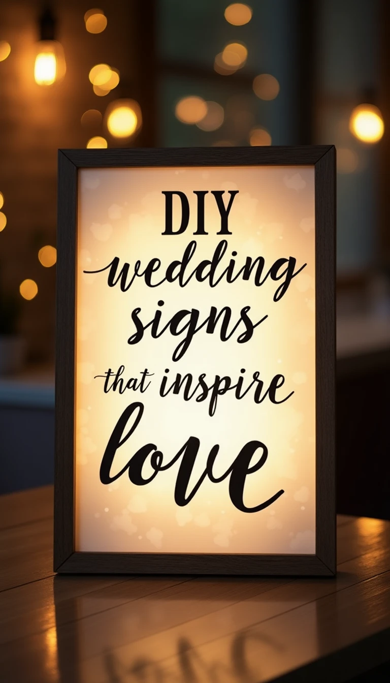 12 Creative DIY Wedding Signs to Elevate Your Big Day