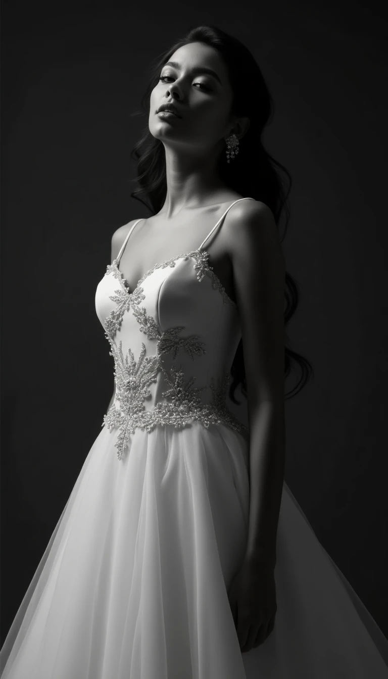 The Statement Accessory: Elevate Your Black and White Wedding Dress