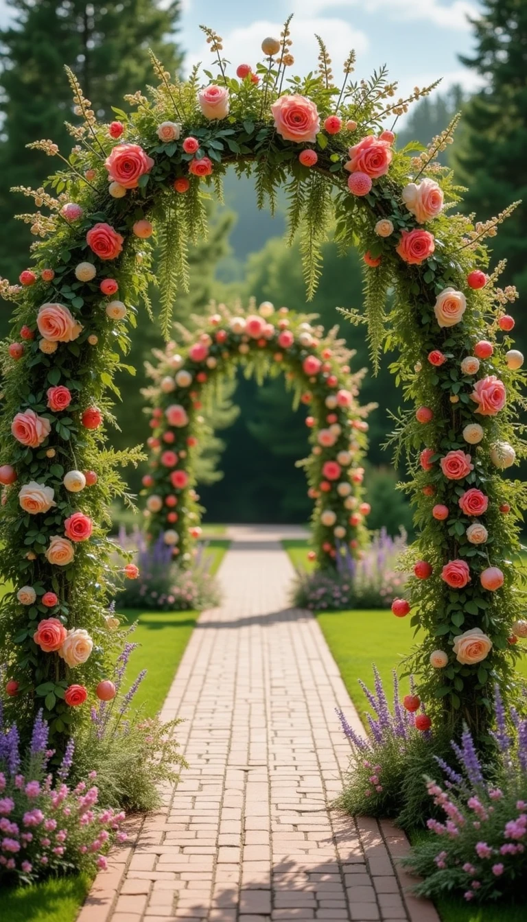 Floral Arbors: Nature-Inspired Outdoor Wedding Decorations That Wow