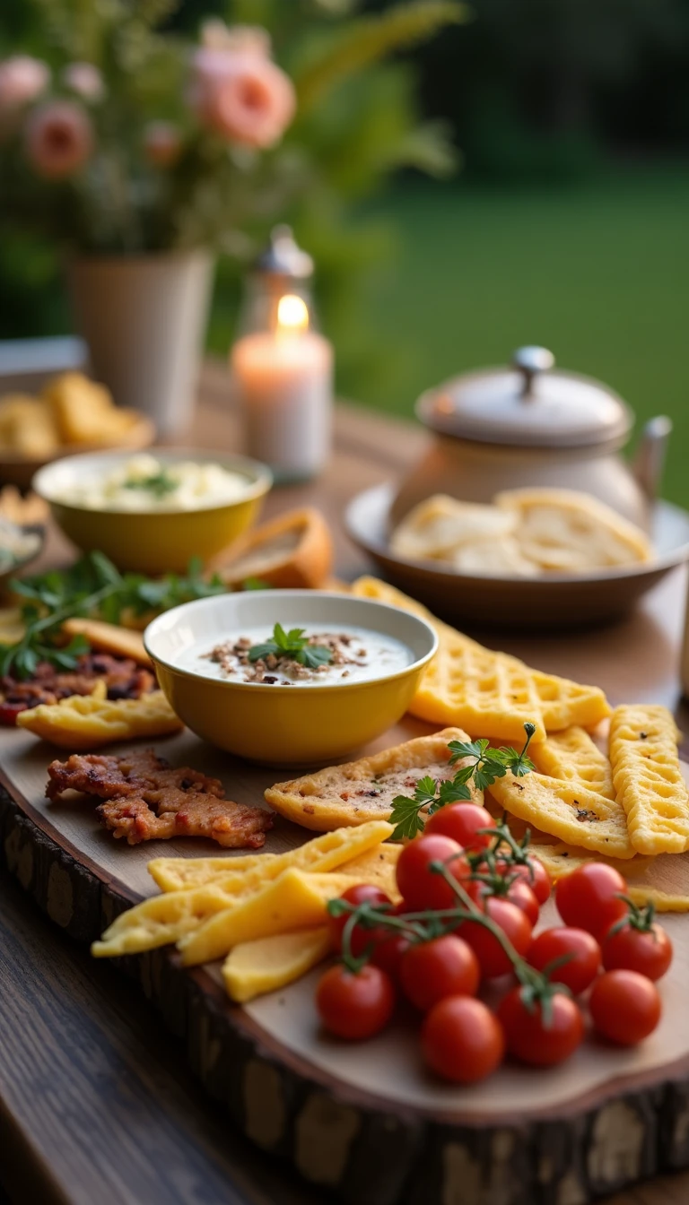 Gourmet Food Stations for Your Intimate Backyard Wedding
