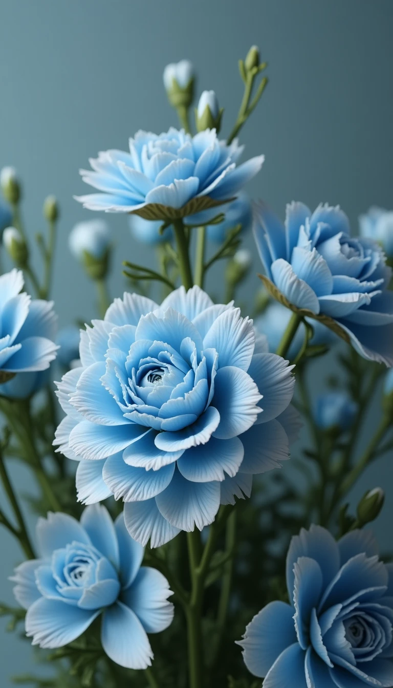 Dusty Blue Wedding Bouquets: Nature's Palette