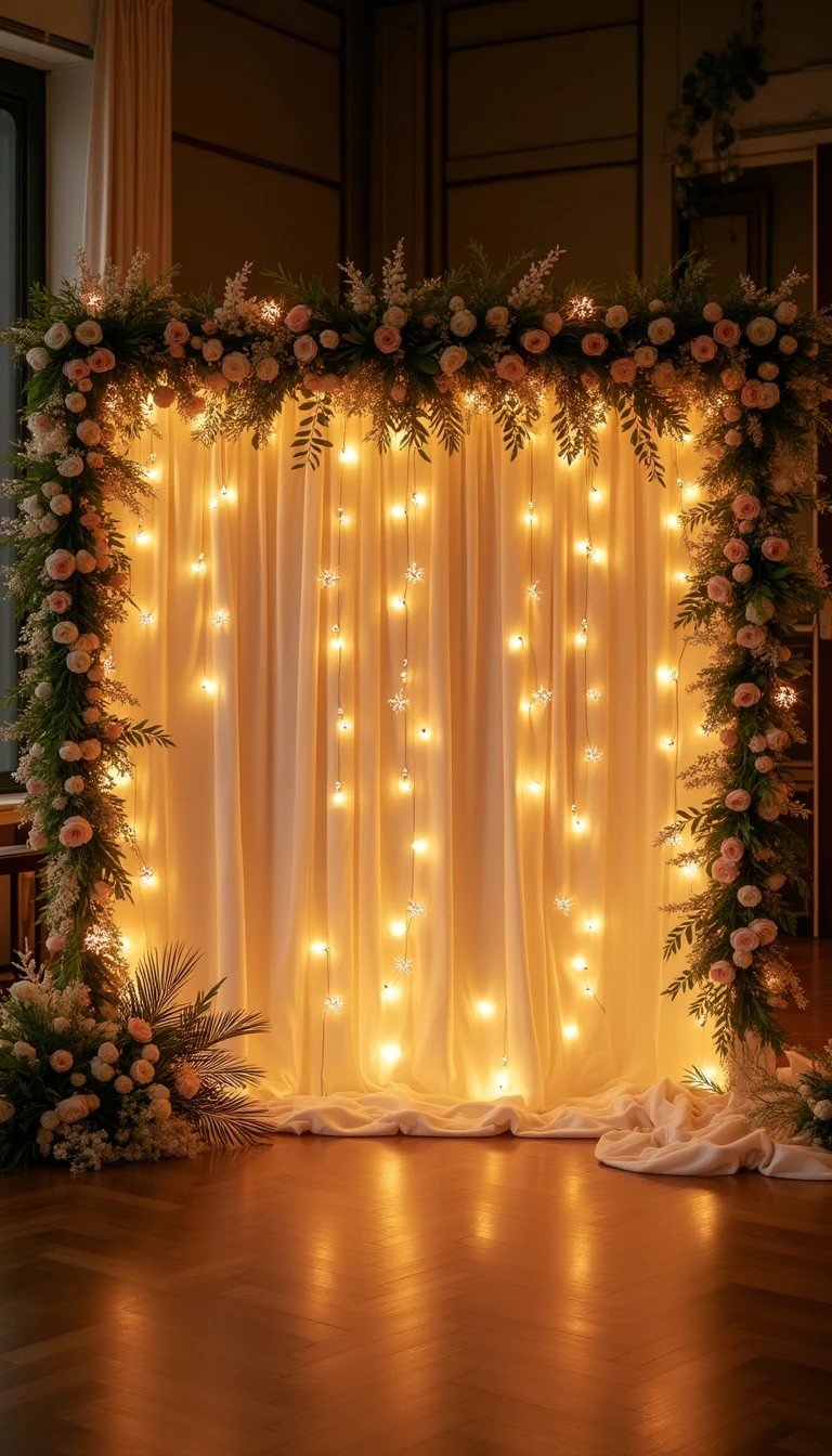 Creative Backdrops: A Captivating DIY Wedding Decoration Idea