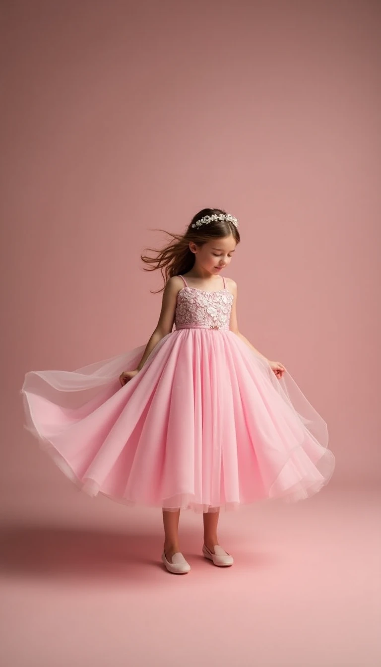 Playful Baby Pink Wedding Guest Dress: Sweet and Fun