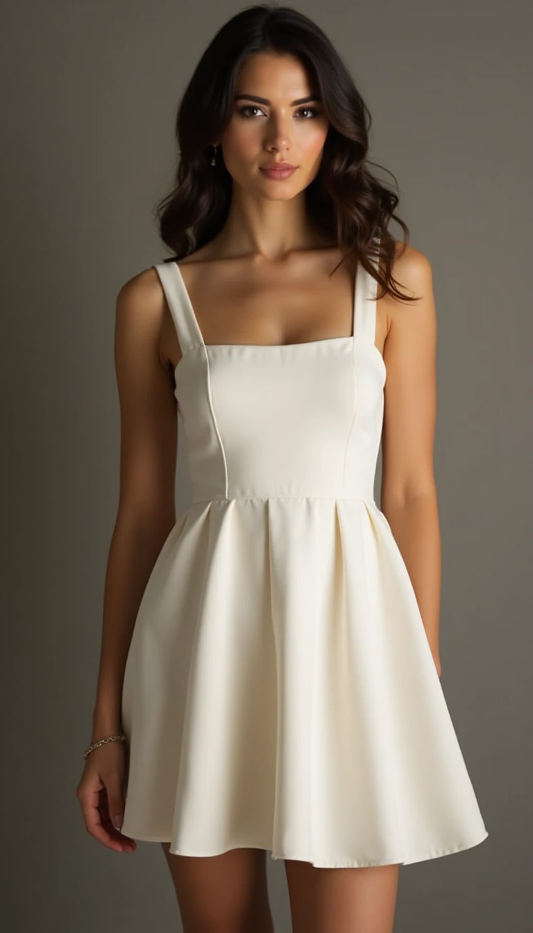 Square Neck Mini Dress: The Simple Yet Classy Wedding Guest Dress Short