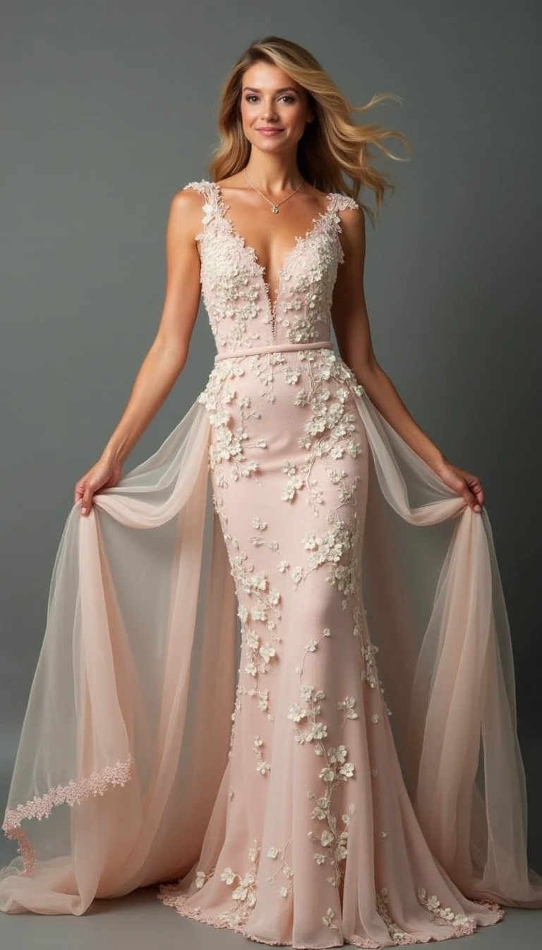 Feminine Florals: Charming Mother Of The Bride Dresses for Women Over 50