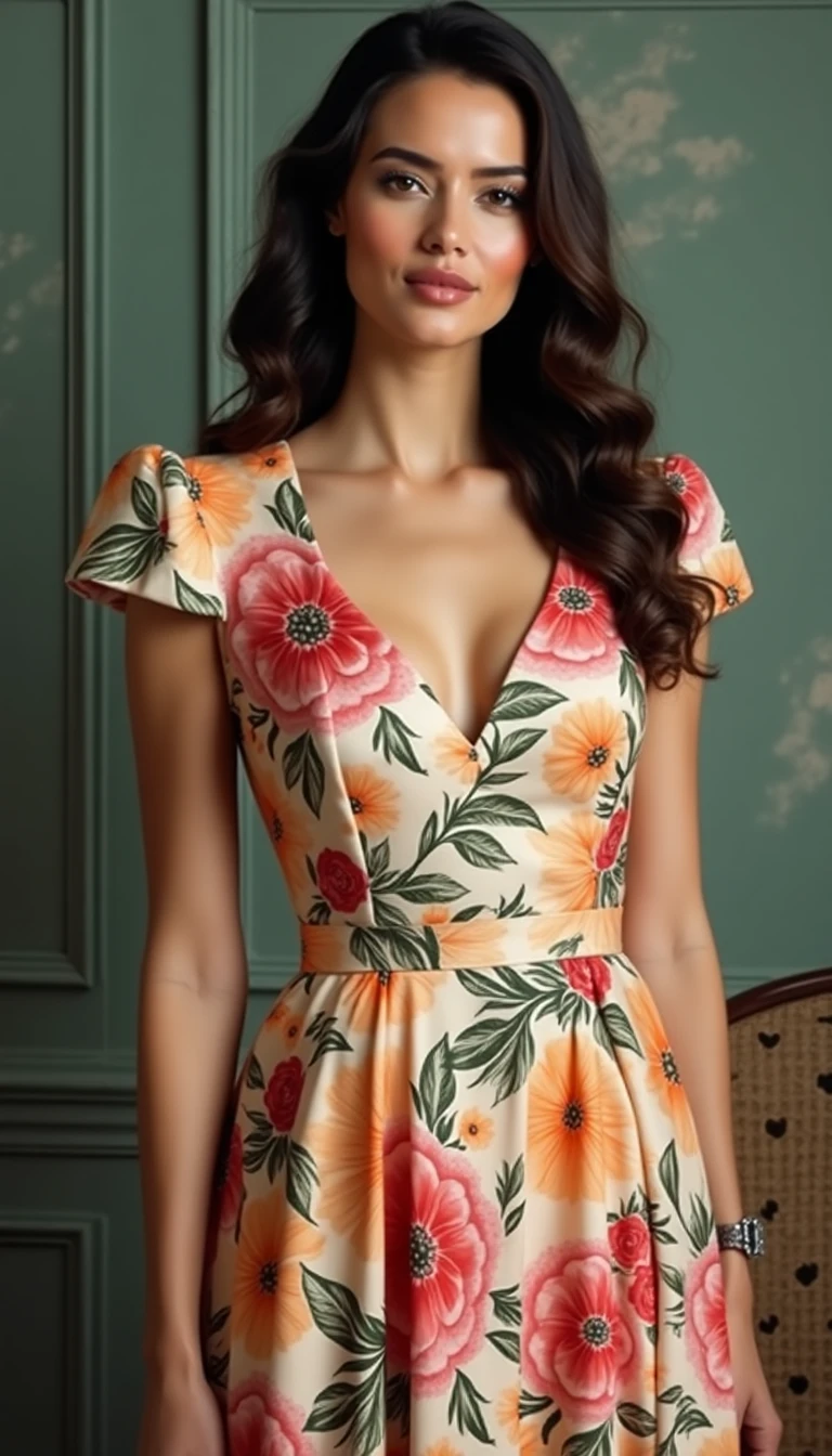 Vibrant Floral Prints: The Whimsical Cocktail Dress Wedding Guest