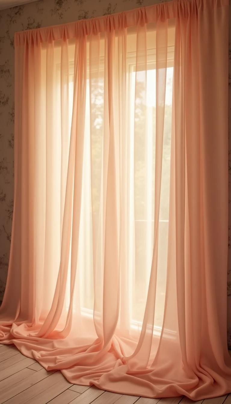 Dreamy Curtains: A DIY Wedding Backdrop with Sheer Fabric