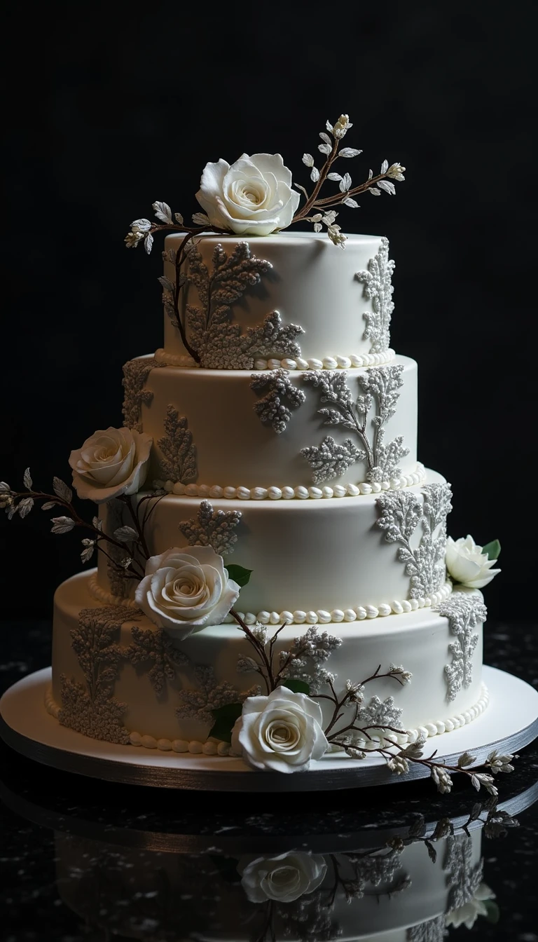 Dazzling Black and White Wedding Cakes