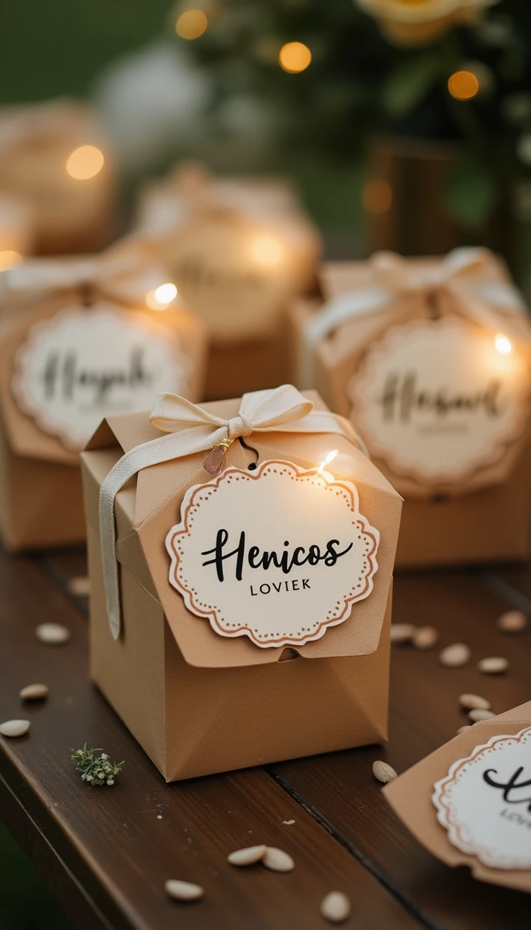 Personalized Favors: Thoughtful Outdoor Wedding Decorations That Guests Will Love
