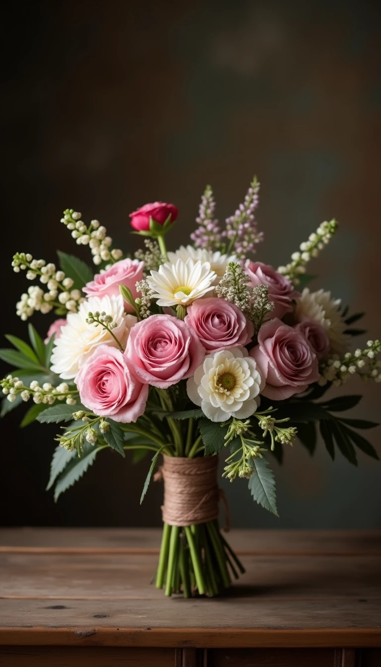 Vintage Charm in a Boho Wedding Bouquet